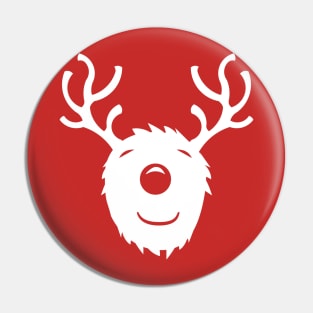 Cute Rudolph Merry Christmas Pin