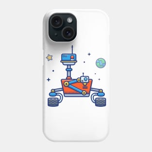 Space robot cartoon Phone Case