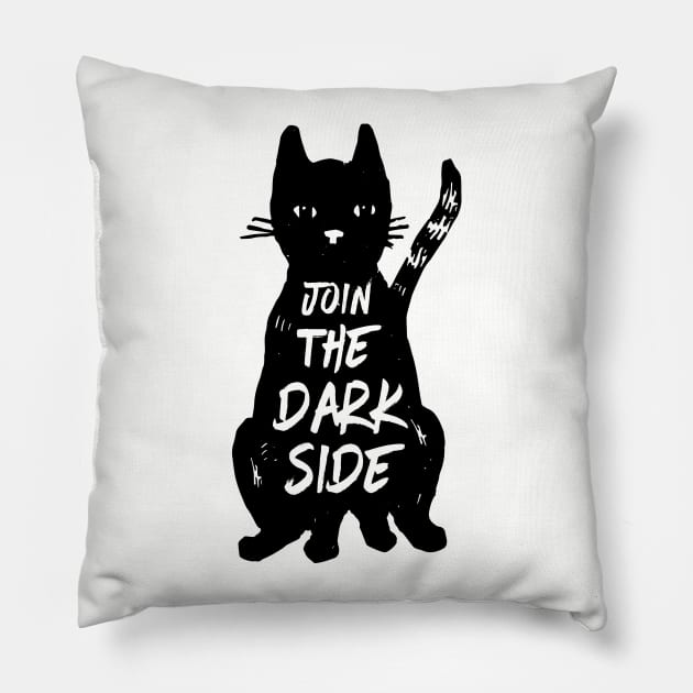 Black Cat Pillow by luckybengal