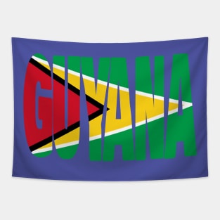 Guyana flag stencil Tapestry