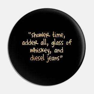 Glass of whiskey Pin