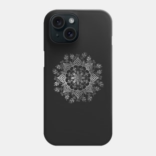 Floral Mandala - Silver Phone Case