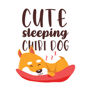 Cute Sleeping Chibi Dog T-Shirt