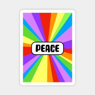 Peace Colour Burst Magnet