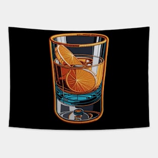 Citrus Bourbon Embroidered Patch Tapestry