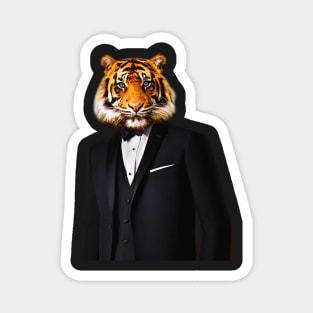 Tuxedo Tiger Magnet