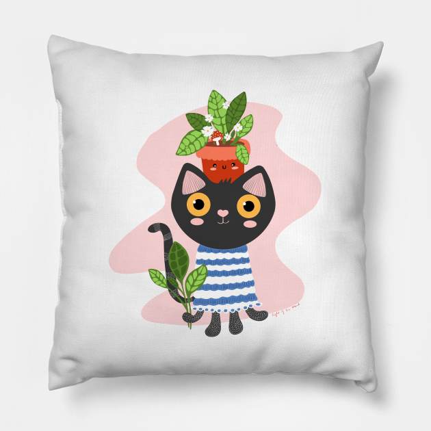 Cute with a pot Pillow by Light of the mind