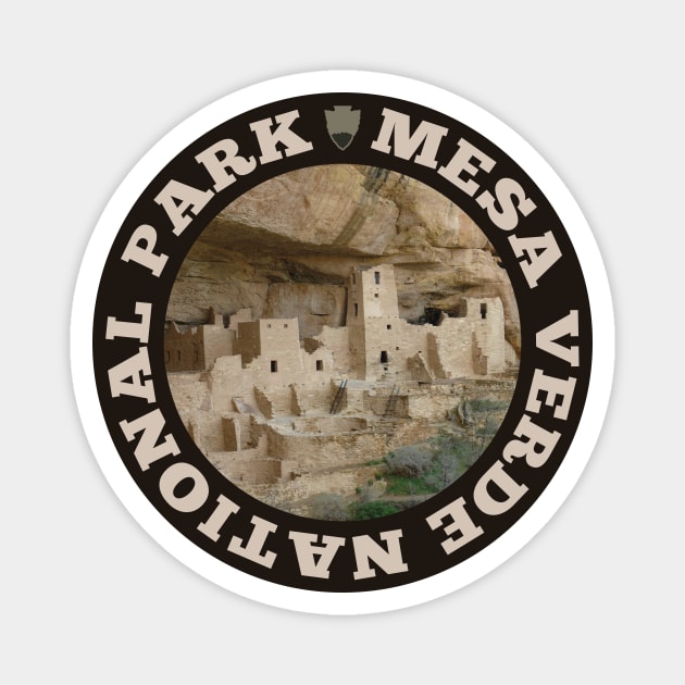 Mesa Verde National Park circle Magnet by nylebuss