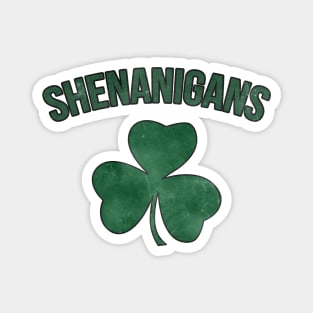 I Call Shenanigans Lucky St. Patrick's Day Shamrock Magnet