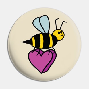 Bee Heart Pin