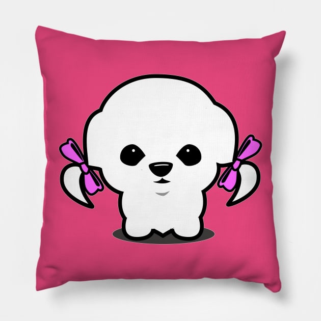 Shih Tzu Cute Pillow by Spikeani