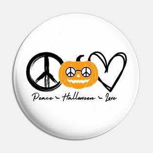 Peace love pumpkin halloween costume Pin