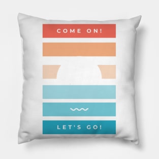 Leggo Beach Tee Pillow