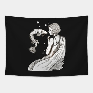 A vintage mermaid Tapestry