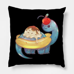 Dinosaur Banana Split Pillow