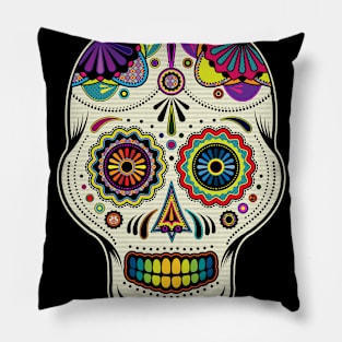 Sugar Skull Day of the Dead Pillow