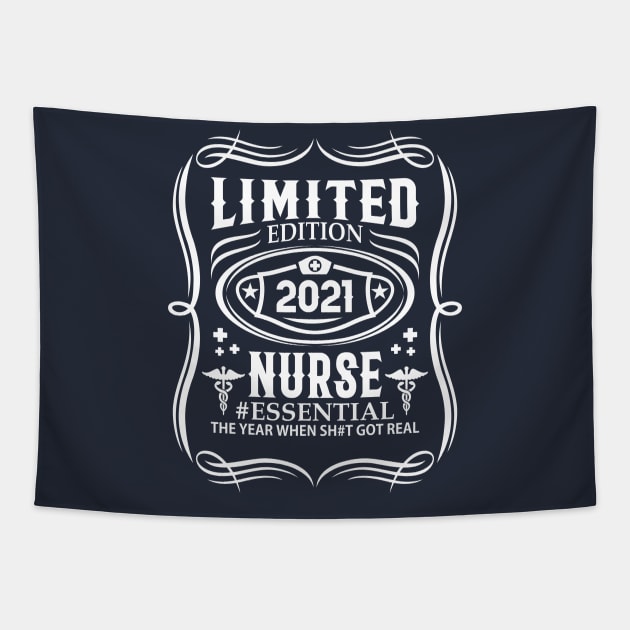 Nurse 2021 Vintage Tapestry by Jerry After Young