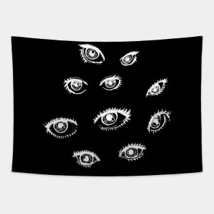 Eye doodle art Tapestry