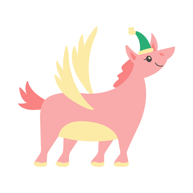 Cute Christmas Unicorn by FunnyMoonCosmic