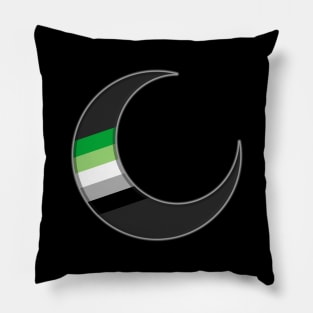 Aromantic Pride Crescent Moon Pillow