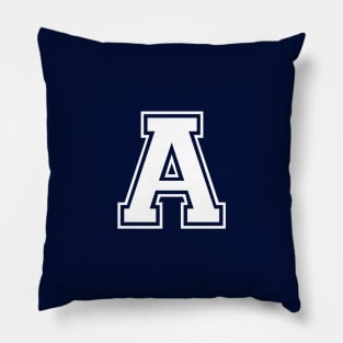 Initial Letter A - Varsity Style Design Pillow