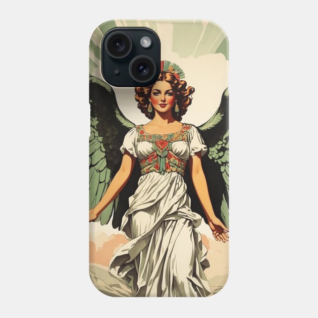 Angel de la Independencia Mexico Tourism Vintage Poster 2 Phone Case by TravelersGems