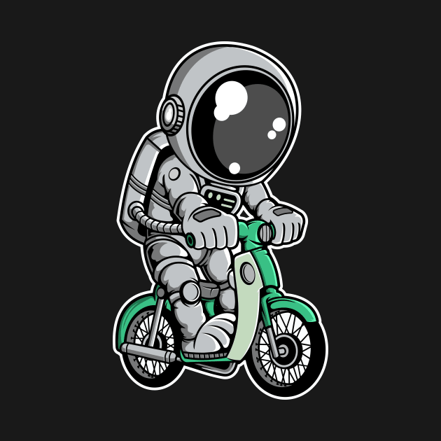 Astronaut Classic Motorbike by ArtisticParadigms