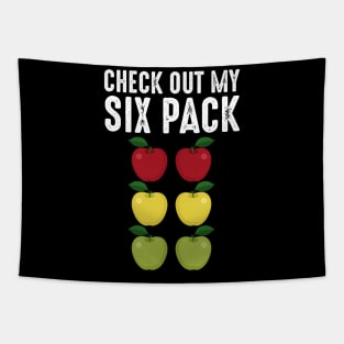 Check Out My Six Pack Apple Lover Tapestry