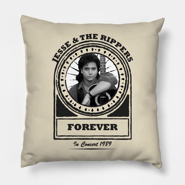 Jesse and the Rippers Forever Tour Pillow by penCITRAan