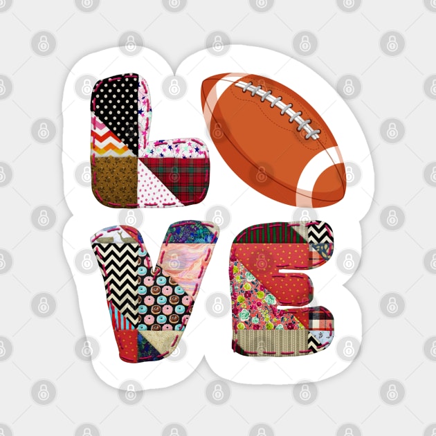 Love Football design Magnet by Satic