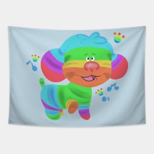 Blues Clues Rainbow Puppy Tapestry