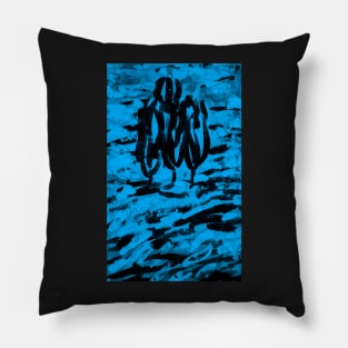 Blue trees Pillow