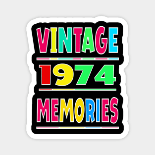 Vintage 1974 Memories Magnet