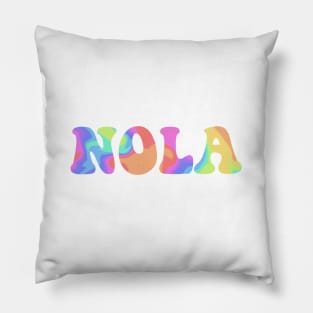 NOLA rainbow Pillow