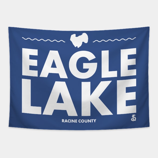 Racine County, Wisconsin - Eagle Lake Tapestry by LakesideGear