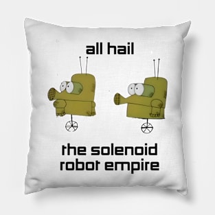 All Hail The Solenoid Robot Empire! Roger Ramjet Pillow