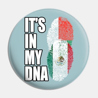 Malagasy And Mexican Mix Heritage DNA Flag Pin