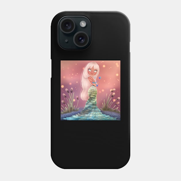 The girl who keeps the secret of the river and wears a bracelet of planets Phone Case by irina_zhelinskaya