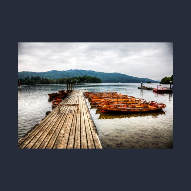 Windermere Lake Wooden Rowing Boats by tommysphotos