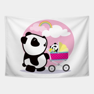 baby panda Tapestry