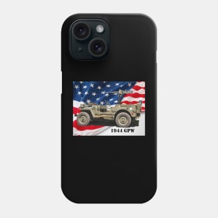 1944 GPW w/American flag Phone Case