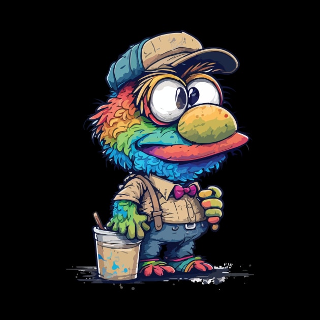 Colorful Muppet by vectrus