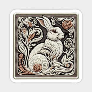 Old-Tyme Bunny Magnet