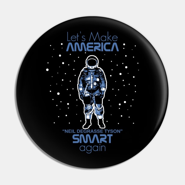 Lets Make America Smart again Pin by AlonaGraph