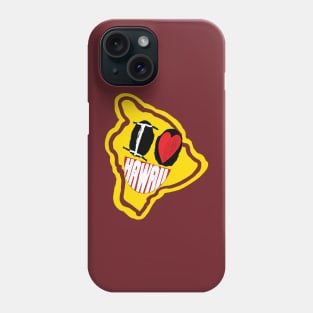 I Love Hawaii Happy Face Phone Case