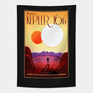 Kepler-16b Fantasy Poster Tapestry