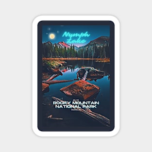 Rocky Mountain National Park Poster - Nymph Lake Magnet