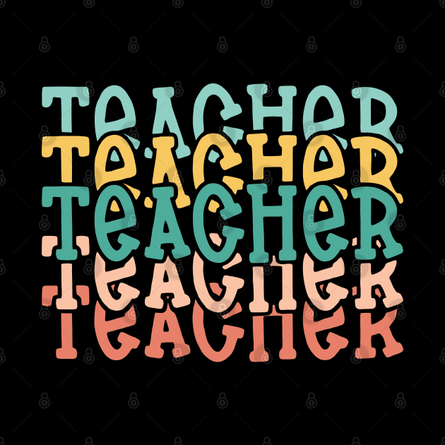 Teacher Appreciation, Colorful Teacher, School Staff Gift Idea by David white
