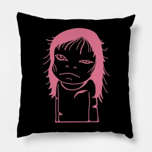 The girl. Pillow