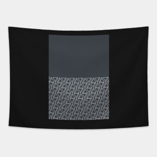 Geo Lines (Grey & White) Tapestry